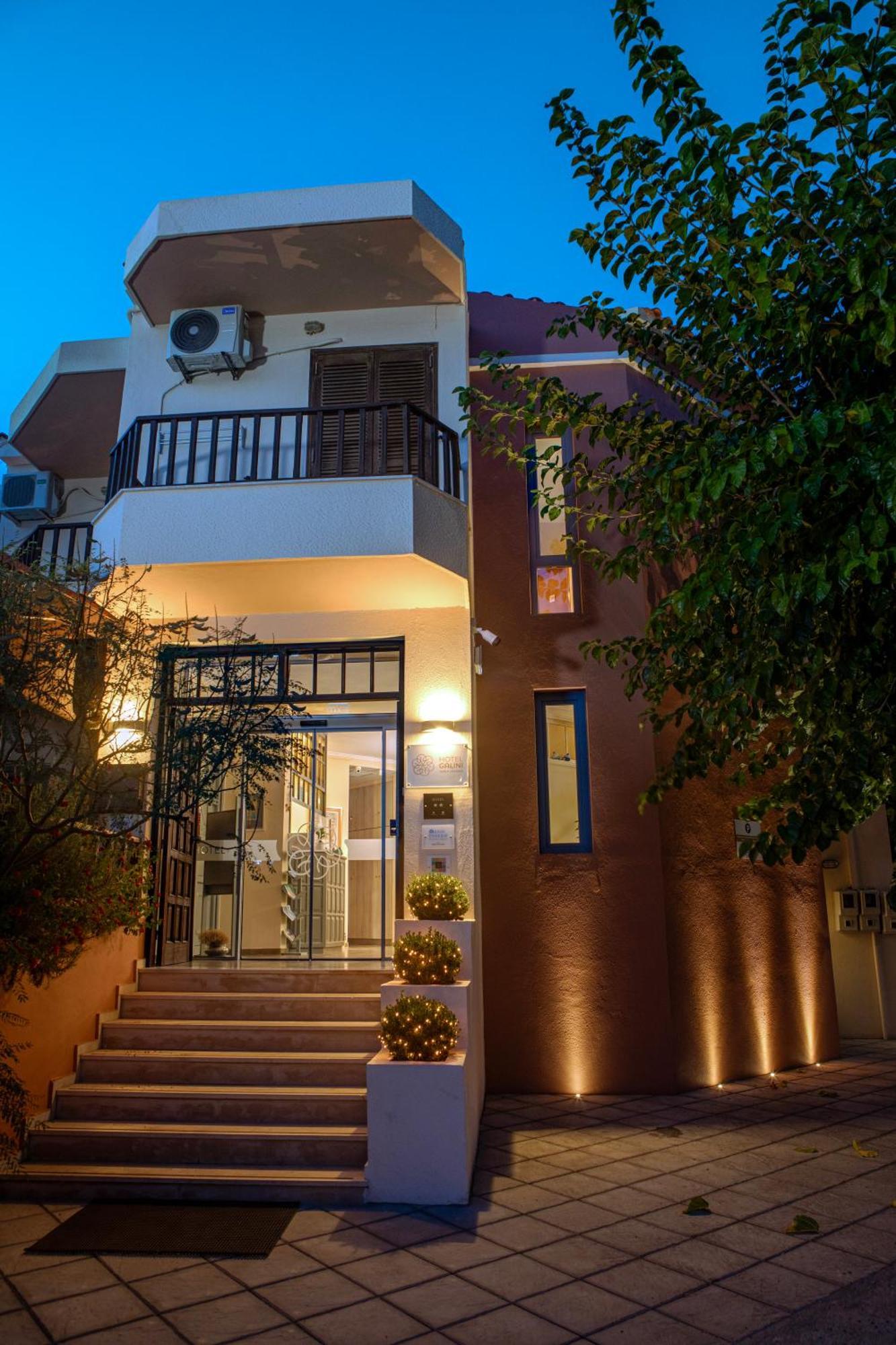 Galini Hotel Skála Eresoú Dış mekan fotoğraf