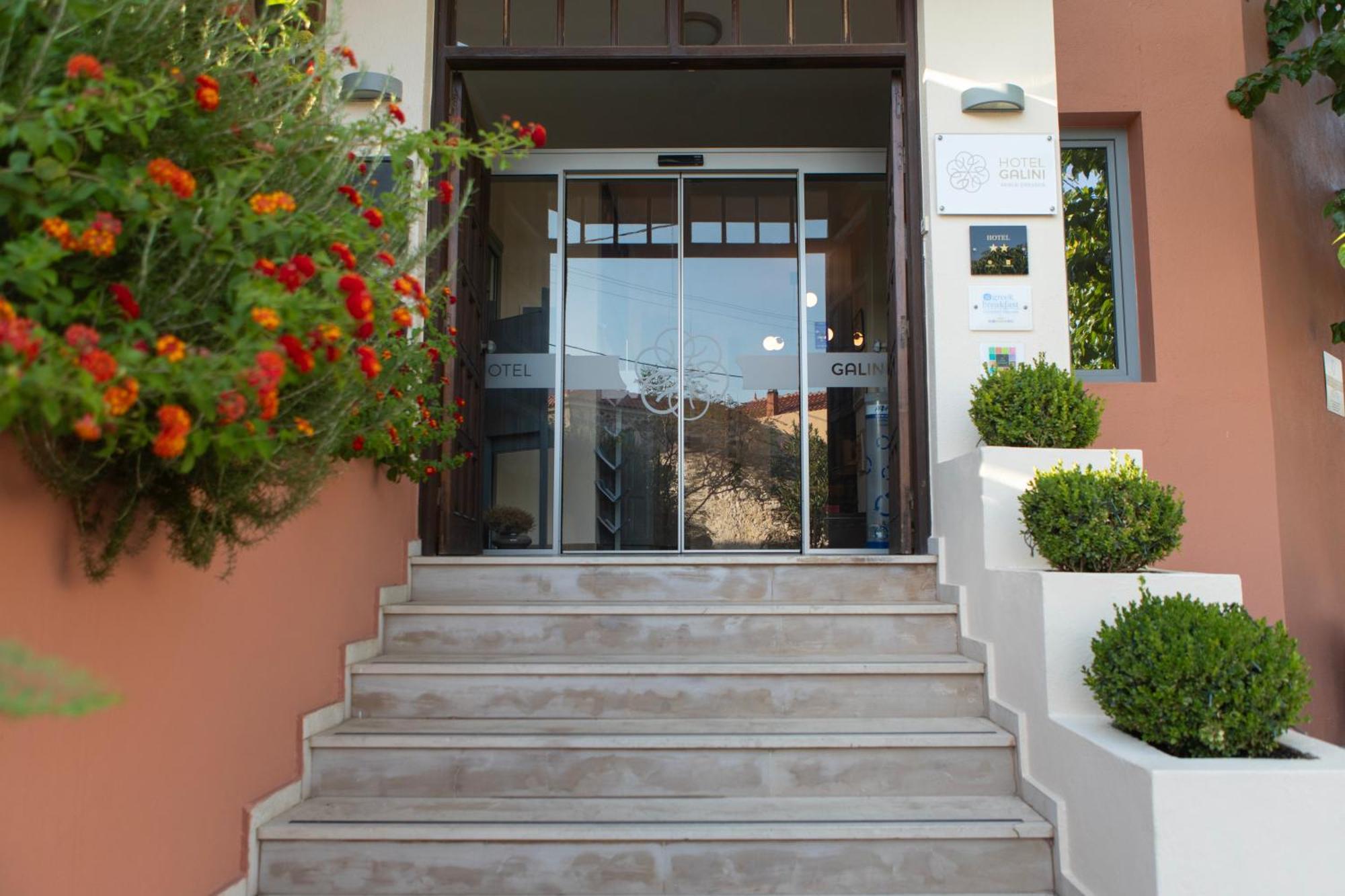 Galini Hotel Skála Eresoú Dış mekan fotoğraf