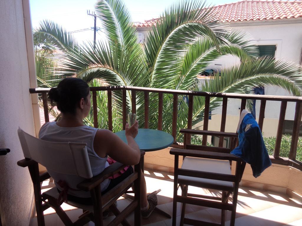 Galini Hotel Skála Eresoú Dış mekan fotoğraf